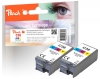 321197 - Peach Doppelpack Tintenpatronen color kompatibel zu CLI-36C*2, 1511B001*2 Canon